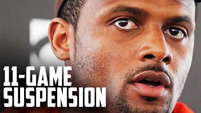 WATCH: NFL and NFLPA agree to 11-game Deshaun Watson suspension, historic $5m fine