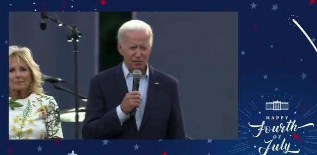 Biden forgets to say God Bless America