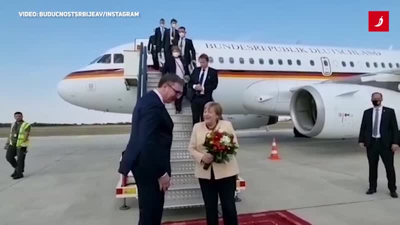 Merkel stigla u Beograd