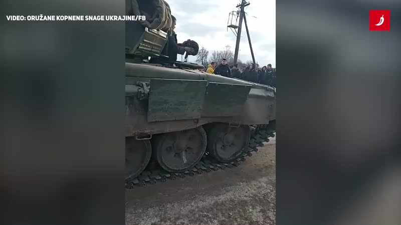 U Koryukivki ljudi zaustavili ruski tenk