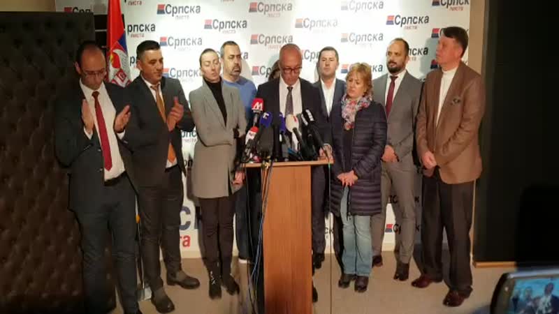 Govor Gorana Rakića nakon pobede Srpske liste