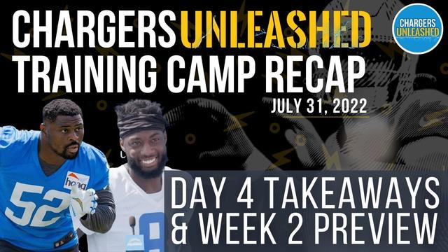 Chargers Training Camp Day 4 Recap & Wk 2 Preview | Mike Williams, Isaiah Spiller & Offense Respond
