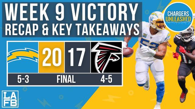 Chargers vs Falcons Week Nine Recap & Highlights | Justin Herbert Shines | Winning Despite It All!