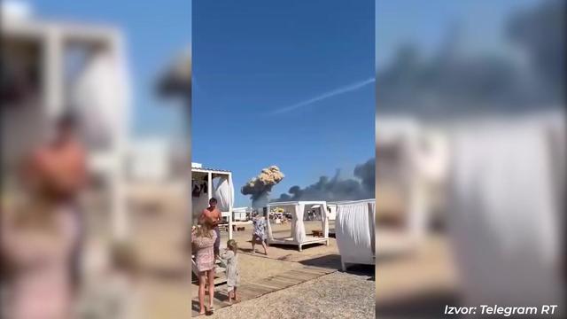 Експлозии одекнуваат низ Крим