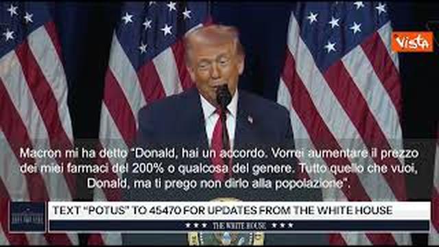 Trump imita Macron sui dazi: "Ti prego Donald, non dirlo alla popolazione" l