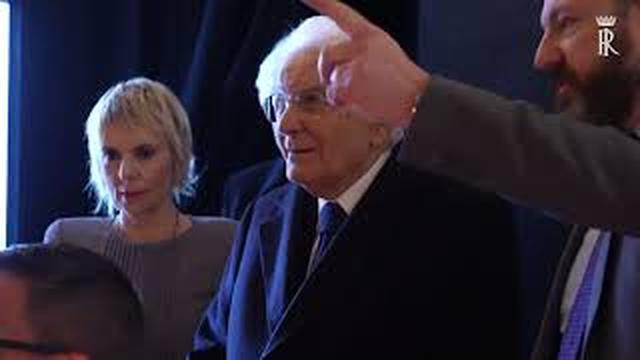 Mattarella visita la mostra Mostra degli Esuli Fiumani, Dalmati e Istriani al Vittoriano