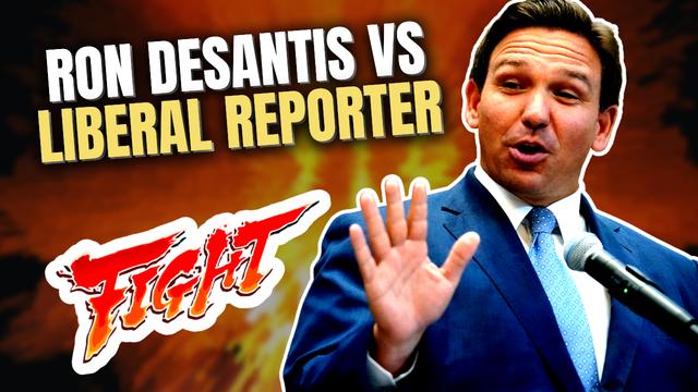 Laughter Erupts When Ron DeSantis Calls Out Liberal Reporter's Bias