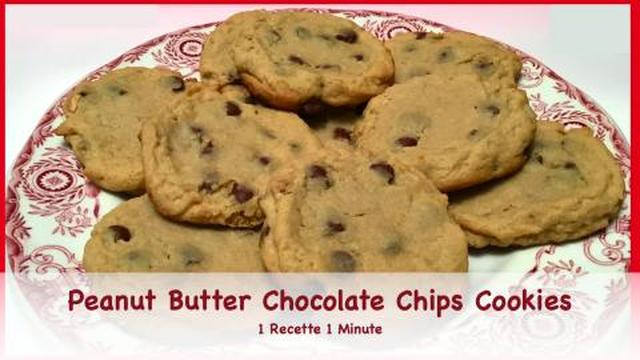 Peanut Butter Chocolate Chips Cookies Recipe (shorts)